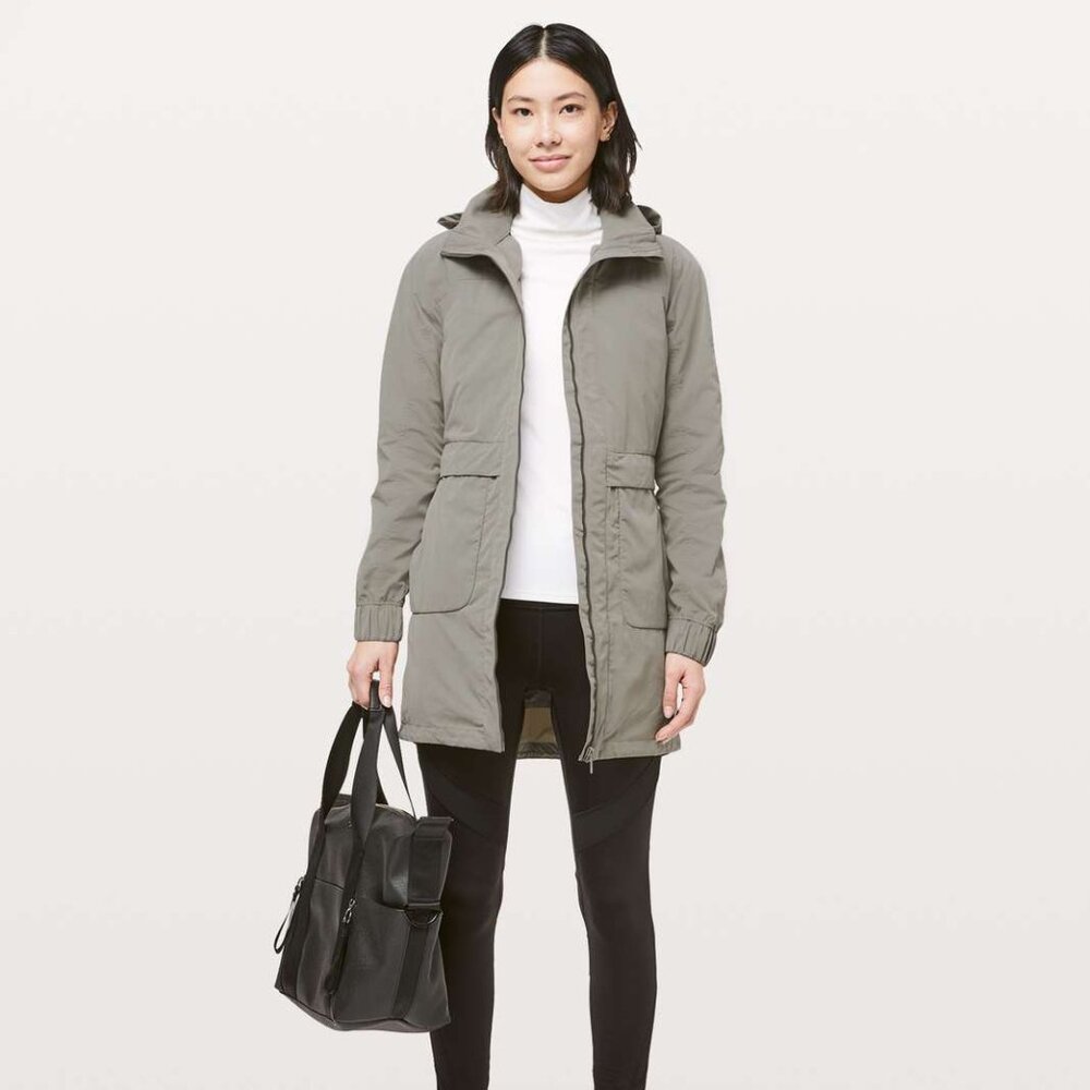 Lululemon Keep On Trek 3-in-1 Jacket in Carbon Dust